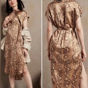 Serenade 100% Silk Shirt Dress - Size small